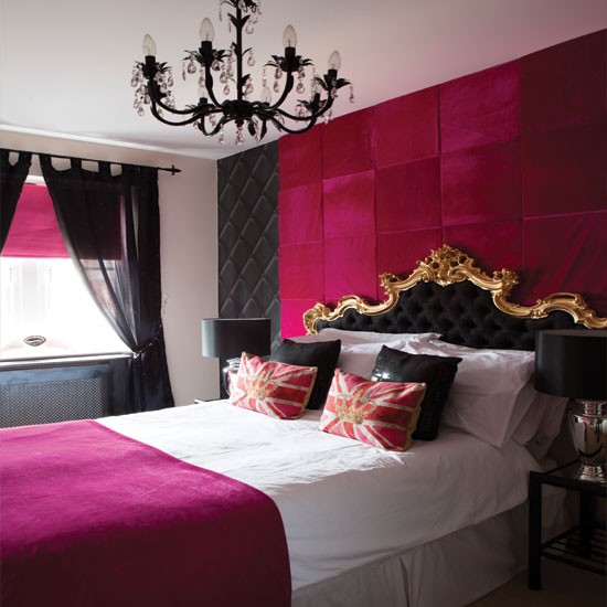 Black And Pink Bedroom Ideas