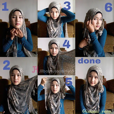 tutorial hijab pashmina untuk pergi ke kantor glamour terbaru