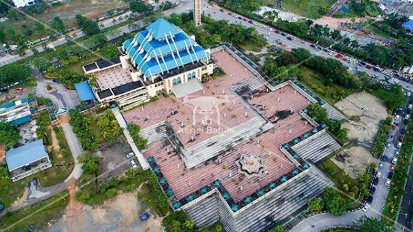 Aerial Batam Jasa Drone Batam Masjid Raya Batam Center