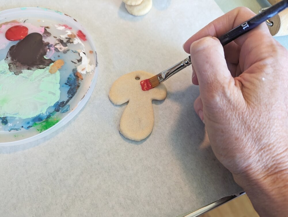 Christmas in July - Salt Dough Mushroom Ornaments