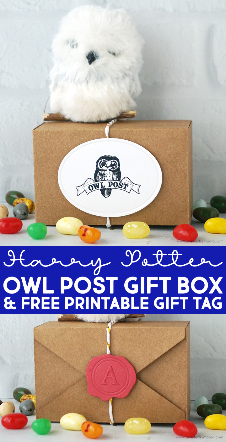 Harry Potter Owl Post Gift Box + Free Printable Gift Tag