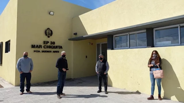 Inauguran una escuela en Mar Chiquita en plena pandemia de coronavirus