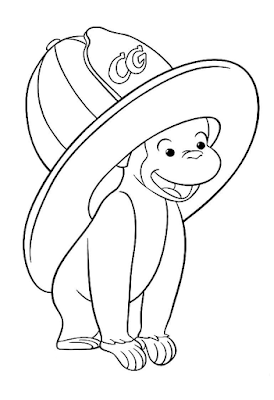 Curious George - Desenhos para Colorir