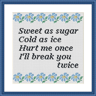 Sweet as sugar funny cross stitch pattern - Tango Stitch