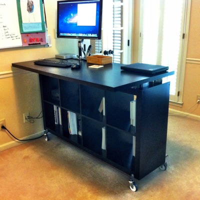 IKEA Expedit standing desk