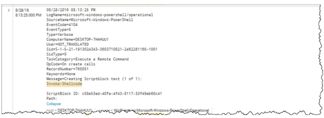 Page 85 from https://conf.splunk.com/files/2016/slides/hunting-the-known-unknowns-the-powershell-edition.pdf