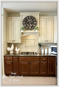 French Farmhouse Kitchen- French Country-Annie Sloan Chalk Paint Old Ochre- From My Front Porch To Yours