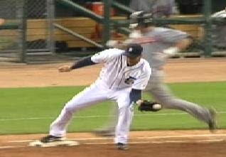 Armando Galarraga clearly had the ball and was on the base before the runner