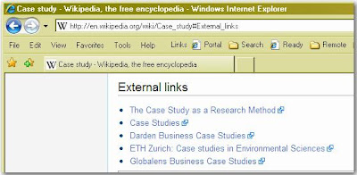 Wikipedia External Links example