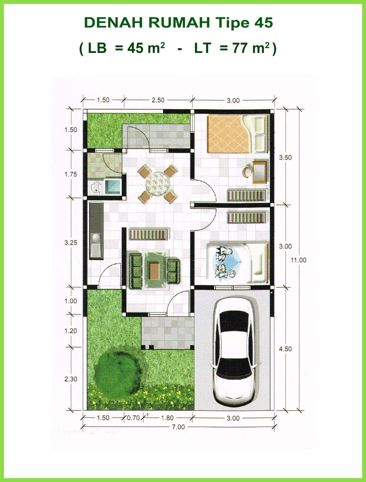 Gambar Desain  Rumah  Minimalis Type  36 66  Terbaru Desain  