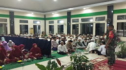 Hadri Isra Mi'raj Nabi Muhammad SAW, Babinsa Koramil 0219/Cikande Sosialisasi Pencegahan Covid-19 kepada Warga