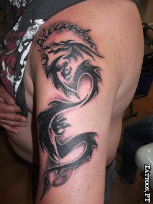 Tatoos Dragão tribal