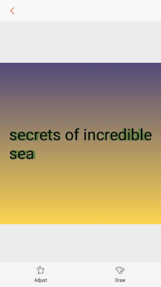 Secret of bottomless sea