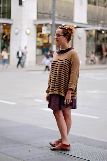 Seattle Street Style Fashion Nordstrom Pine Stripes Collar