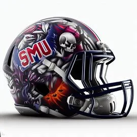 SMU Mustangs Halloween Concept Helmets