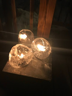 ice globes on Terry P.'s Porch