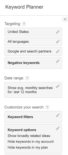 Google Keyword Planner