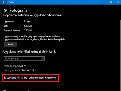 Windows 10'daki Windows Mağaza Uygulamaları'nın App Addons'u Nasıl Kaldırılır?