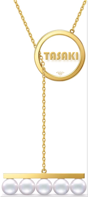 ♦Tasaki 18kt yellow gold Balance Divine Akoya pearl pendant #tasaki #jewelry #pearls #brilliantluxury
