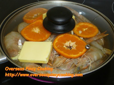 Halabos na Hipon sa Royal Tru-Orange - Cooking Procedure