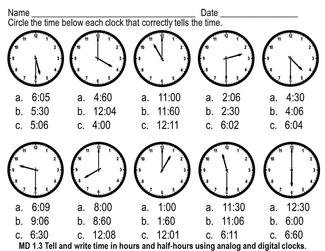 nearest Pack: minute  with Common time Core telling Standards worksheet This Addressed