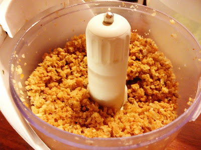 homemade breadcrumbs in a mini chopper