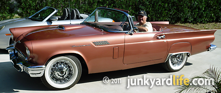 Dick Venal in his recently restored 1957 Ford Thunderbird