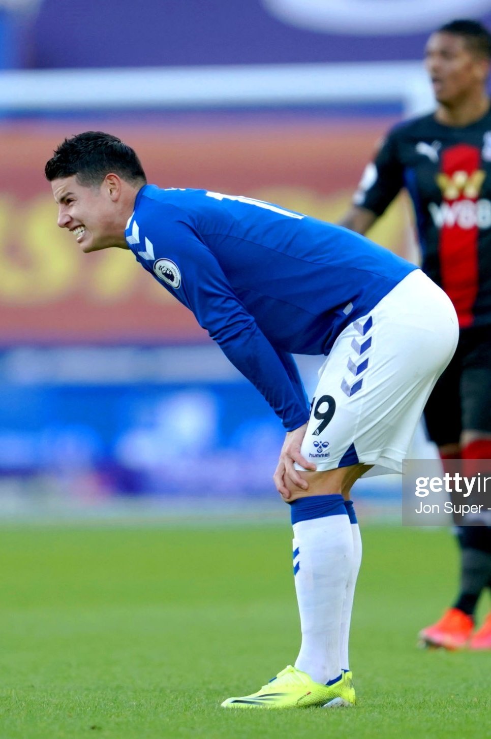 james rodrguez en posición