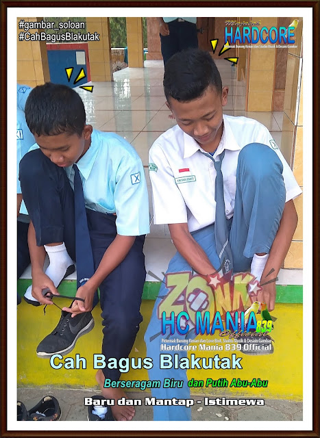 Gambar Siswa-Siswi SMA Negeri 1 Ngrambe Cover Biru - Buku Album Gambar Soloan Edisi 6