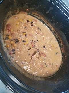 Easy Slow cooker Creamy Chicken Chili