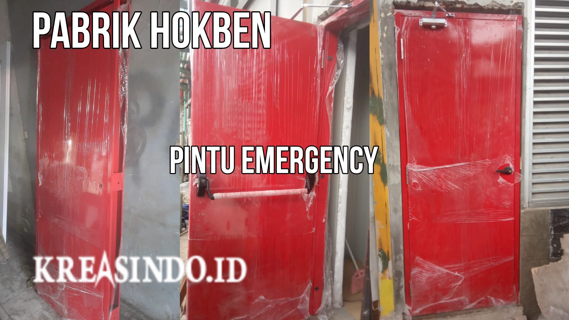 Pintu Emergency untuk Pabrik Hokben Ciracas Jakarta Timur