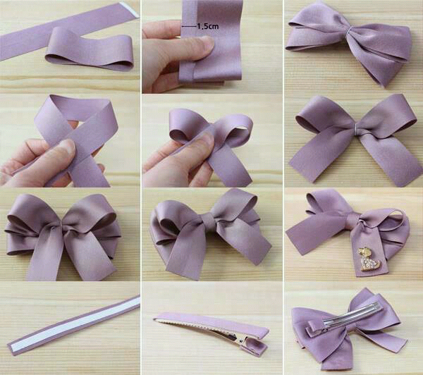 Easy hair bow making instructions