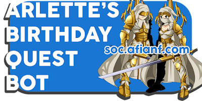 Arlette's Birthday Quest Bot AQW