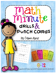 https://www.teacherspayteachers.com/Product/Math-Fact-Punch-Cards-with-Minute-Drills-730322