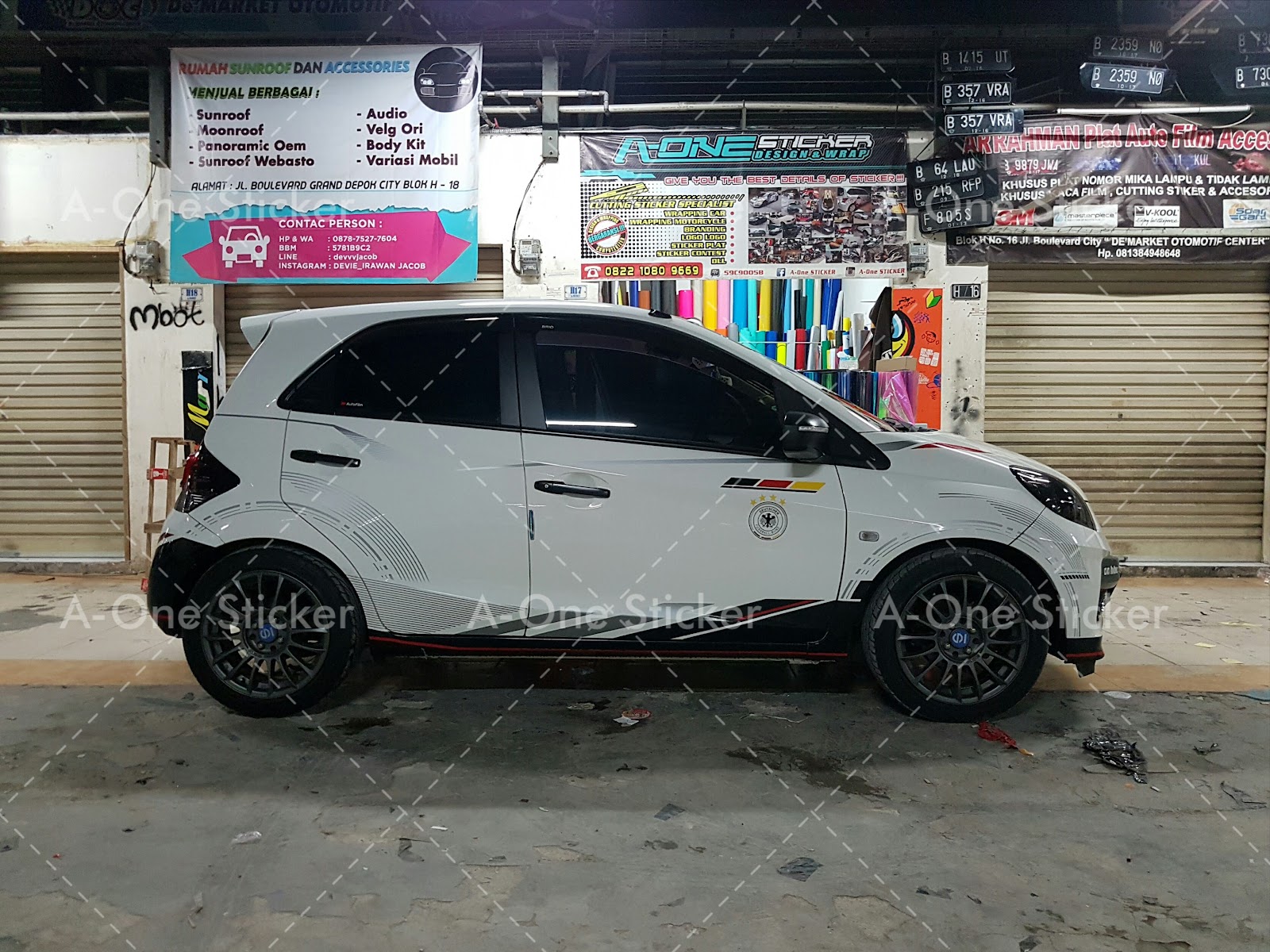 Kumpulan Modifikasi Cutting Sticker Mobil Honda Jazz Rekanotomotif