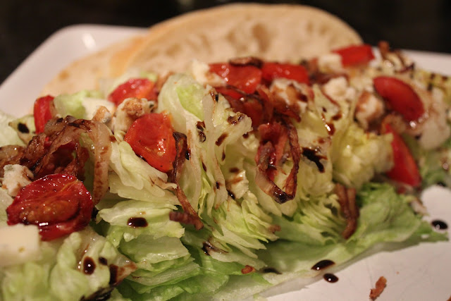 Winter wedge salad with Roquefort