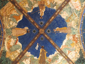 Ceiling of the Golden Room, Torrechiara Castle.