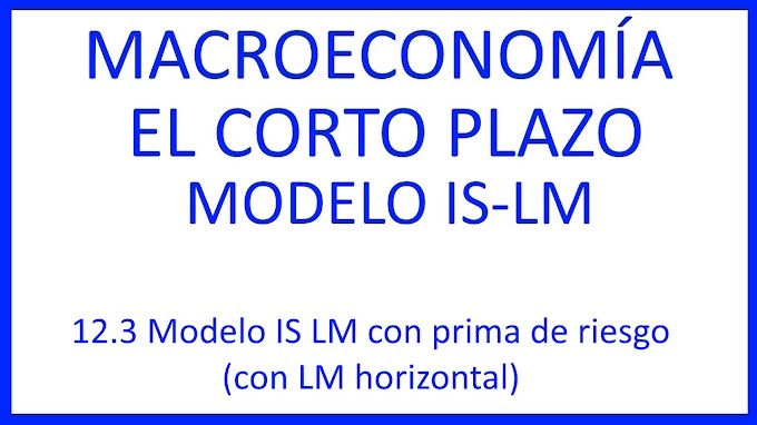 12.3 Modelo IS LM con prima de riesgo (con LM horizontal)