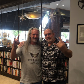 With Brian Keene, Starline Books, Chattanooga, TN, July 2016