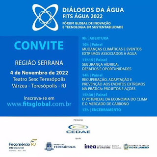 Dia 04 Diálogos da Água - Fits Água 2022 no Sesc Teresópolis