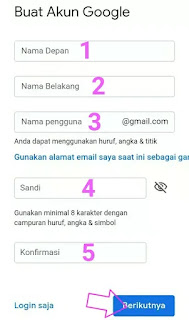 Buat akun gmail baru