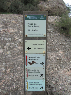 Muntanya de Montserrat, cami vell de Sant Jeroni, plaça de Santa Anna