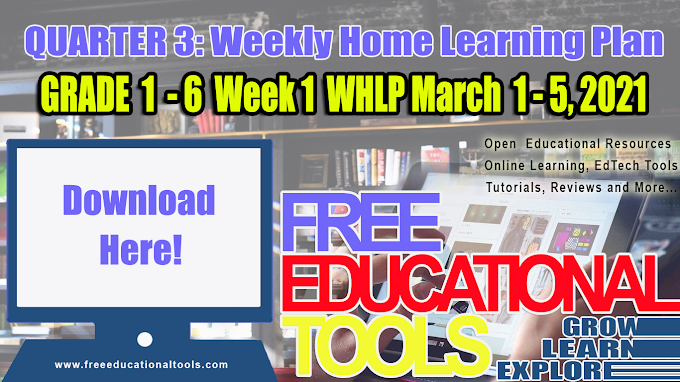 Quarter 3 Week 1: Grade 1 - 6 Weekly Home Learning Plan [DOWNLOAD]