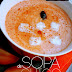 245: Sopa de chico y papaya con yogur natural, canela y miel