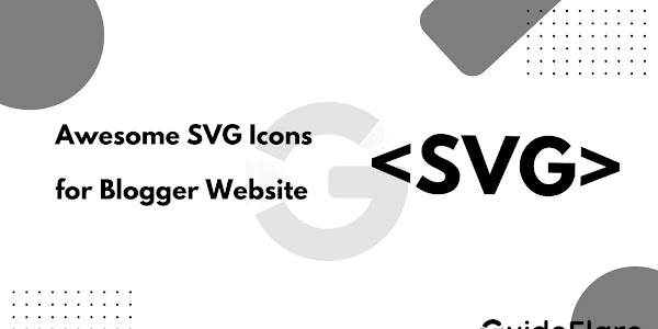 Awesome SVG Icons for Blogger Website