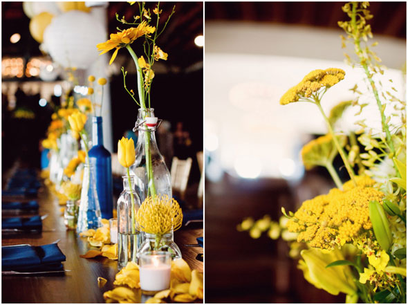 A Chic Yellow Navy Wedding