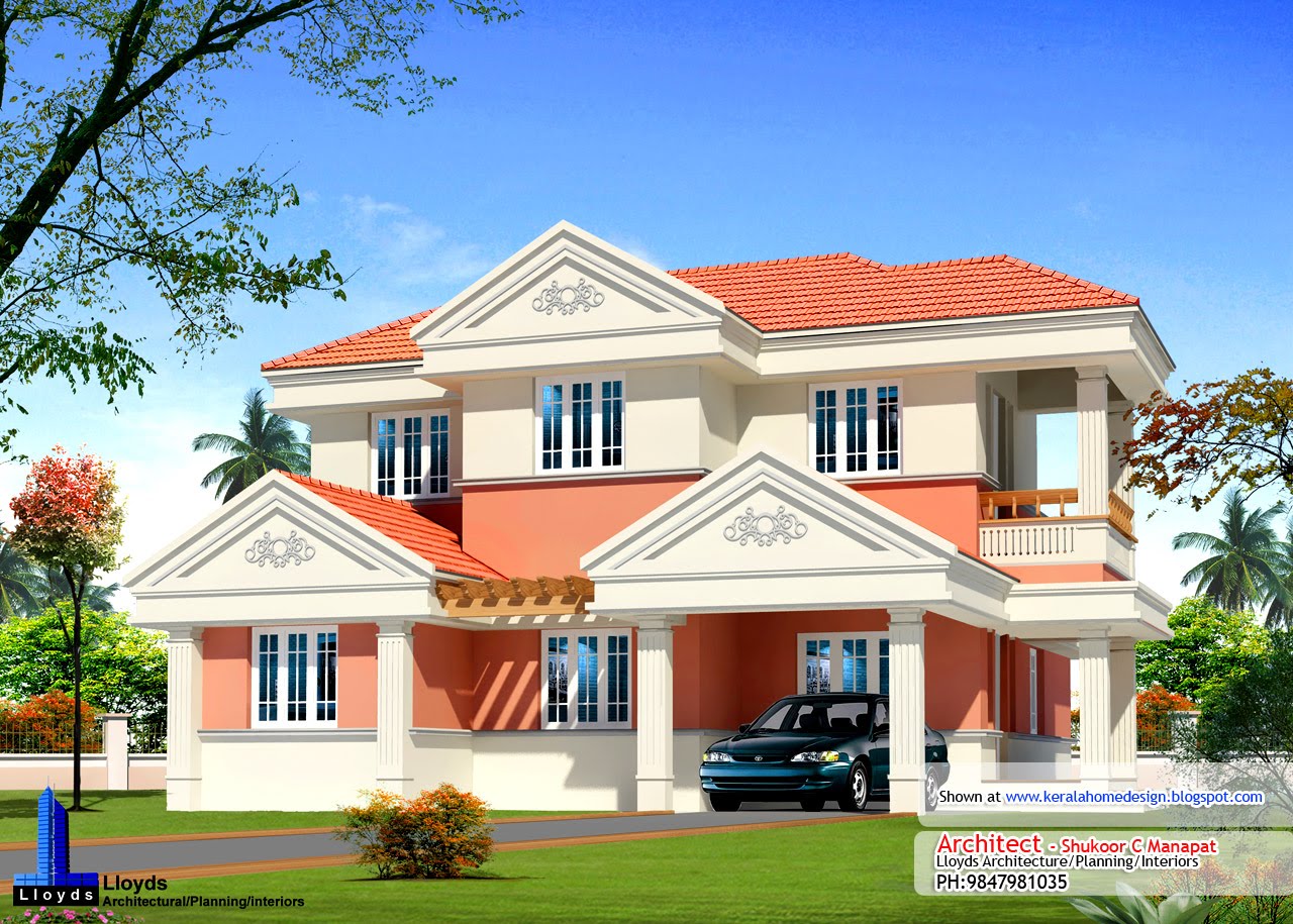  Kerala  home  plan  elevation  and floor  plan  2254 Sq FT 