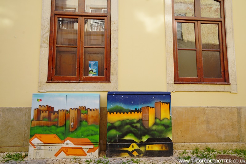 Painted Electricity Boxes in Silves, Portugal