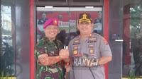 Kapolres Belawan AKBP Ikhwan Lubis SH. MH Menerima Kunker Danyonmarhanlan-I Dalam Menjalin Sinergitas TNI - POLRI