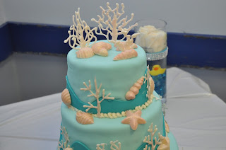 Ocean Theme Wedding  jenbakescakes